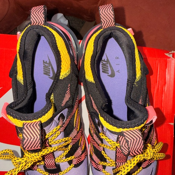 Nike Purple and Yellow Athletic Sneakers - Picture 6 of 7